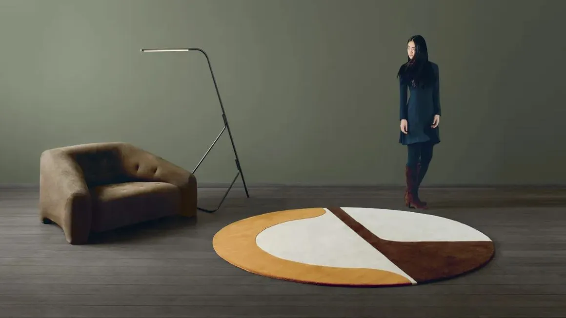 Design, colore e abbinamenti giusti per i tappeti moderni per il soggiorno