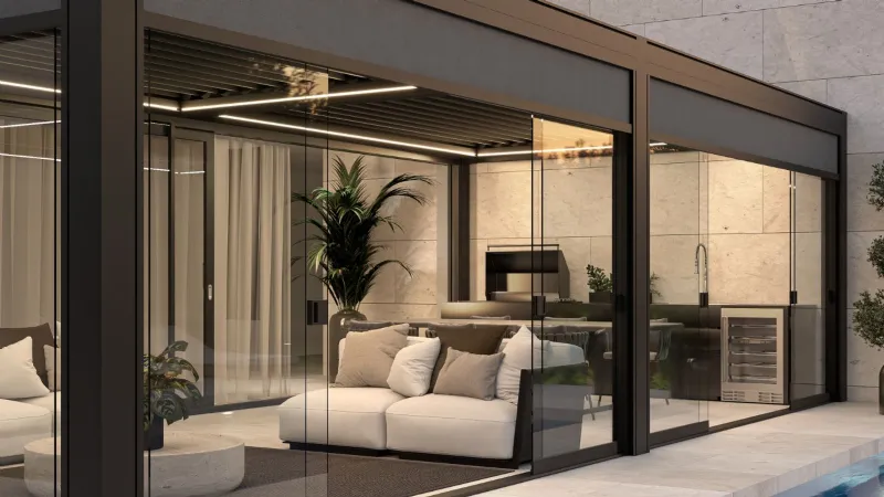 Pergola bioclimatica Michelle Lux di Belle Pergole