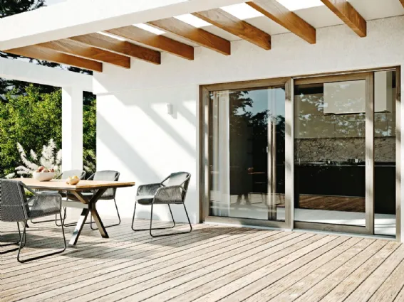 HST, la porta scorrevole panoramica in PVC di WnD, una fusione armoniosa con l'outdoor