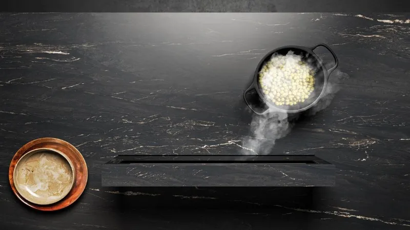 Falmec Lavel Invisible scompare alla vista allineandosi al piano cucina