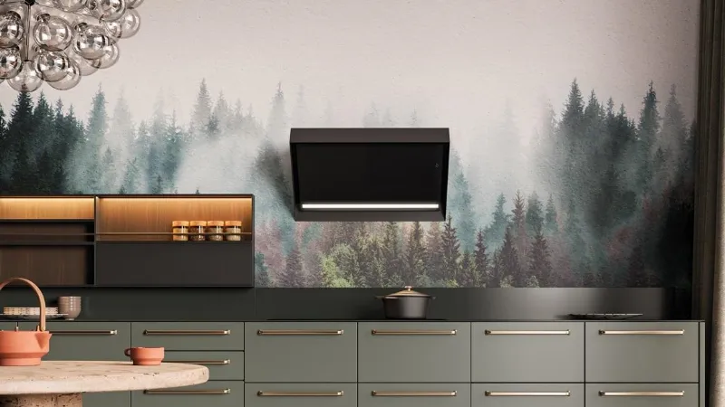 Soul di Falmec è una soluzione a parete che unisce cappa e purificatore d’aria