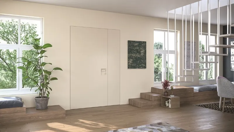 Si mimetizza su qualsiasi parete la porta blindata Rasomuro by Di.Bi.