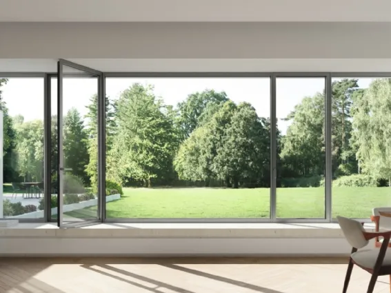 AWS 75 PD.SI di Schüco, finestra in alluminio