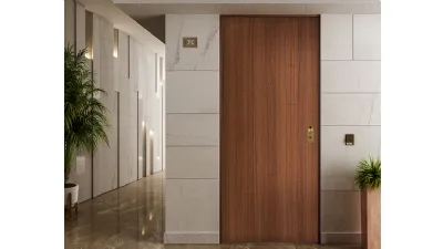 Porta Blindata in classe anti-effrazione 3, isolamento acustico 30 dB e trasmittanza termica 1,26 W/m²K