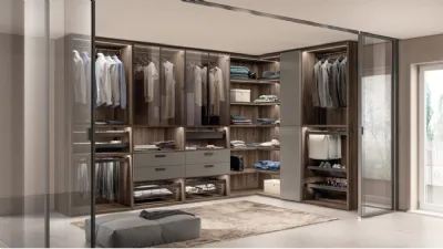 Sistema Walk-in Fluida di Scavolini