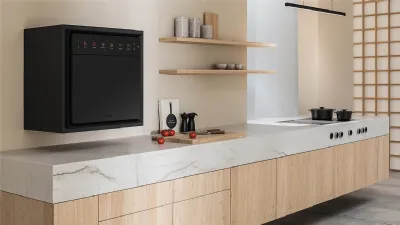 X BO di Bora, forno con aspiratore e vaporiera integrati