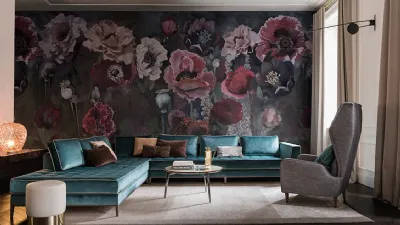 Carta da parati floreale