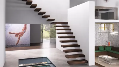 La scala a sbalzo Wall di Fontanot