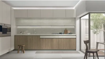 Cucina moderna Aliant di Stosa: la luce naturale valorizza il design