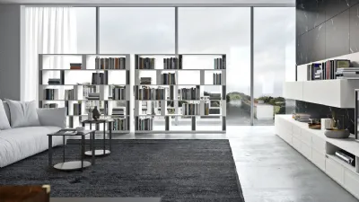 Libreria bifacciale Brera by EmmeBi Design