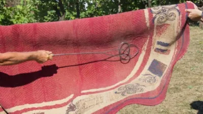 Lo sbattitappeto non è consigliabile