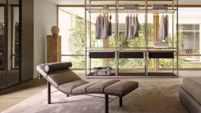 Tuscany, chaise longue imbottita in tessuto di Molteni & C.