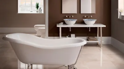 La vasca free stanging Evergreen 170 cm di Ceramica Flaminia