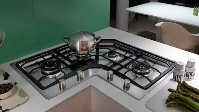 Piano cottura angolare