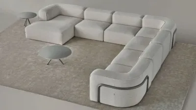 Divano modello Bangle di Busnelli