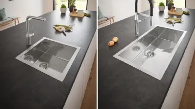 Lavello in acciao inox serie K700 di Grohe