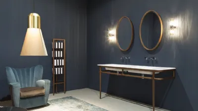 Vetro soffiato e ottone cromato per l’applique Rondò di Antonio Lupi