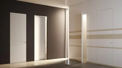 Collezione di porte filo muro Leggera di Pivato