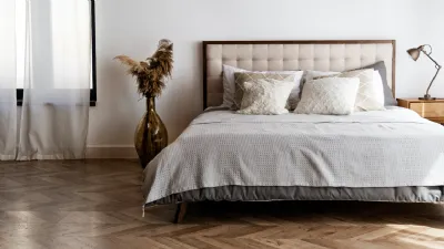 Letto tessile con contenitore