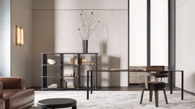 Estetica essenziale per la libreria Card di Molteni & C