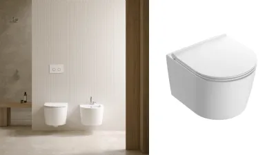 Vaso e bidet Forty3 di Ceramica Globo