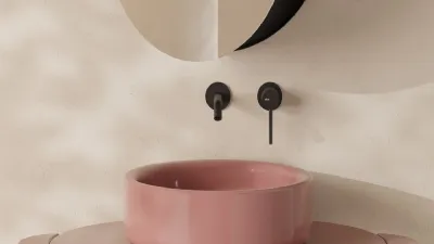 È anche in rosa il lavabo Idilla di Alice Ceramica