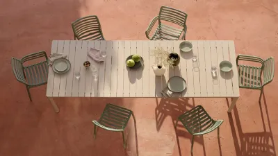 Si allunga fino a 275 cm il tavolo Tevere 210 di Nardi