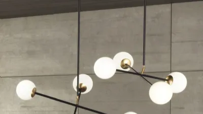 Lampada a sospensione Meridian S4 – S8 by Riflessi