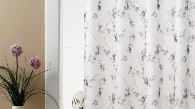 tenda doccia decorata