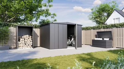 Casette da giardino e legnaie Berry, di Hörmann